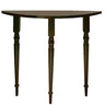 Vintage Half Moon Wood Black Standard Console Table Image - 2