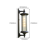 Vintage Industrial Cylindrical Glass External Wall Light Image - 19