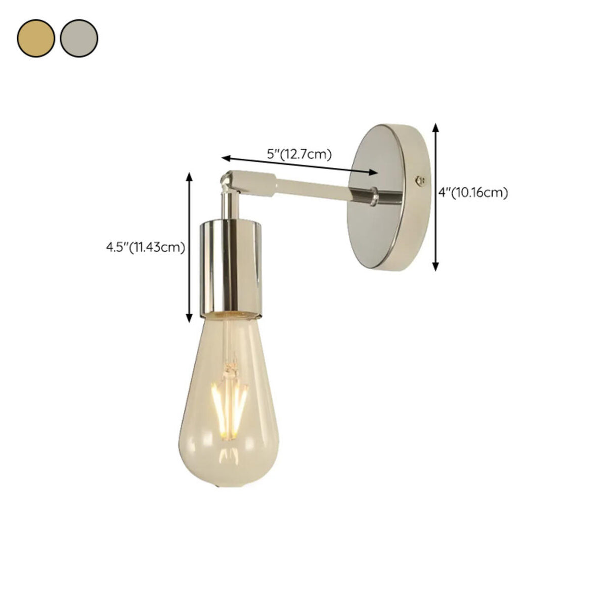 Vintage Industrial Double Bulb Vanity Wall Light Image - 16