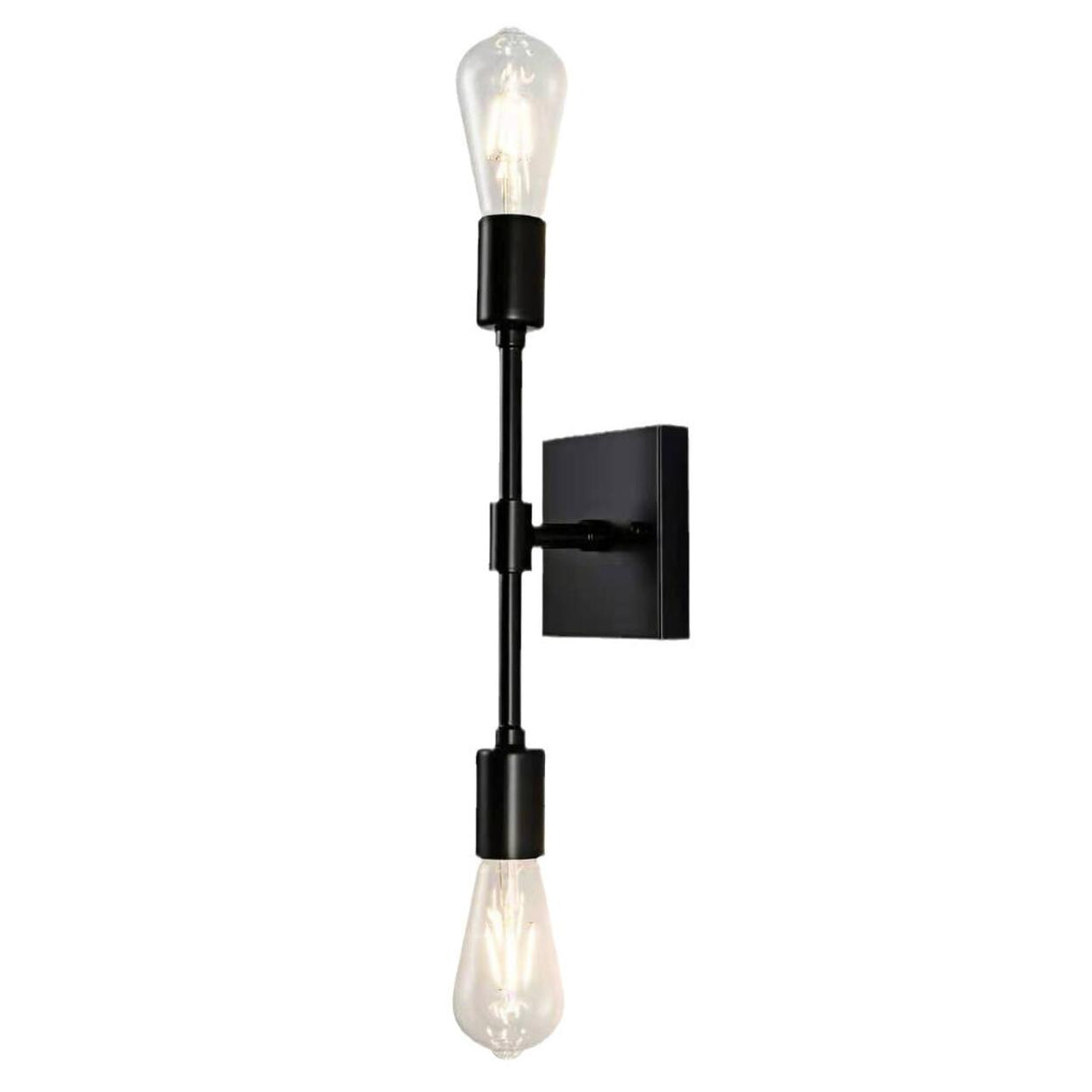 Vintage Industrial Double Bulb Vanity Wall Light Image - 6