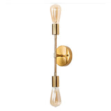 Vintage Industrial Double Bulb Vanity Wall Light Image - 9