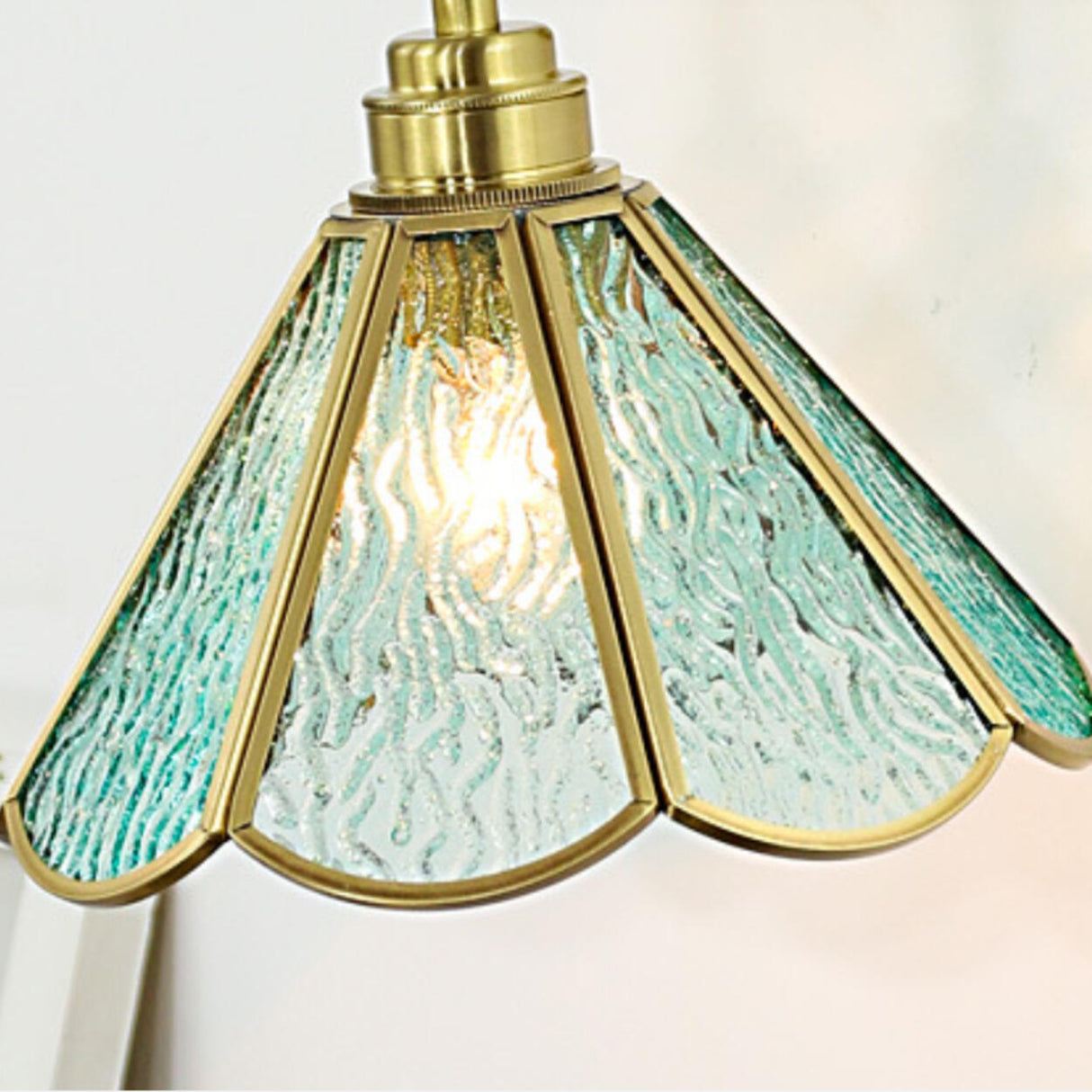 Vintage Industrial Floral Brass  Wall Sconce Image - 10