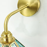 Vintage Industrial Floral Brass  Wall Sconce Image - 12