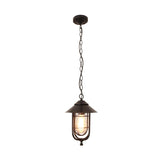 Vintage Industrial Lantern Outdoor Pendant Light Image - 6