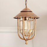 Vintage Industrial Lantern Outdoor Pendant Light Image - 8