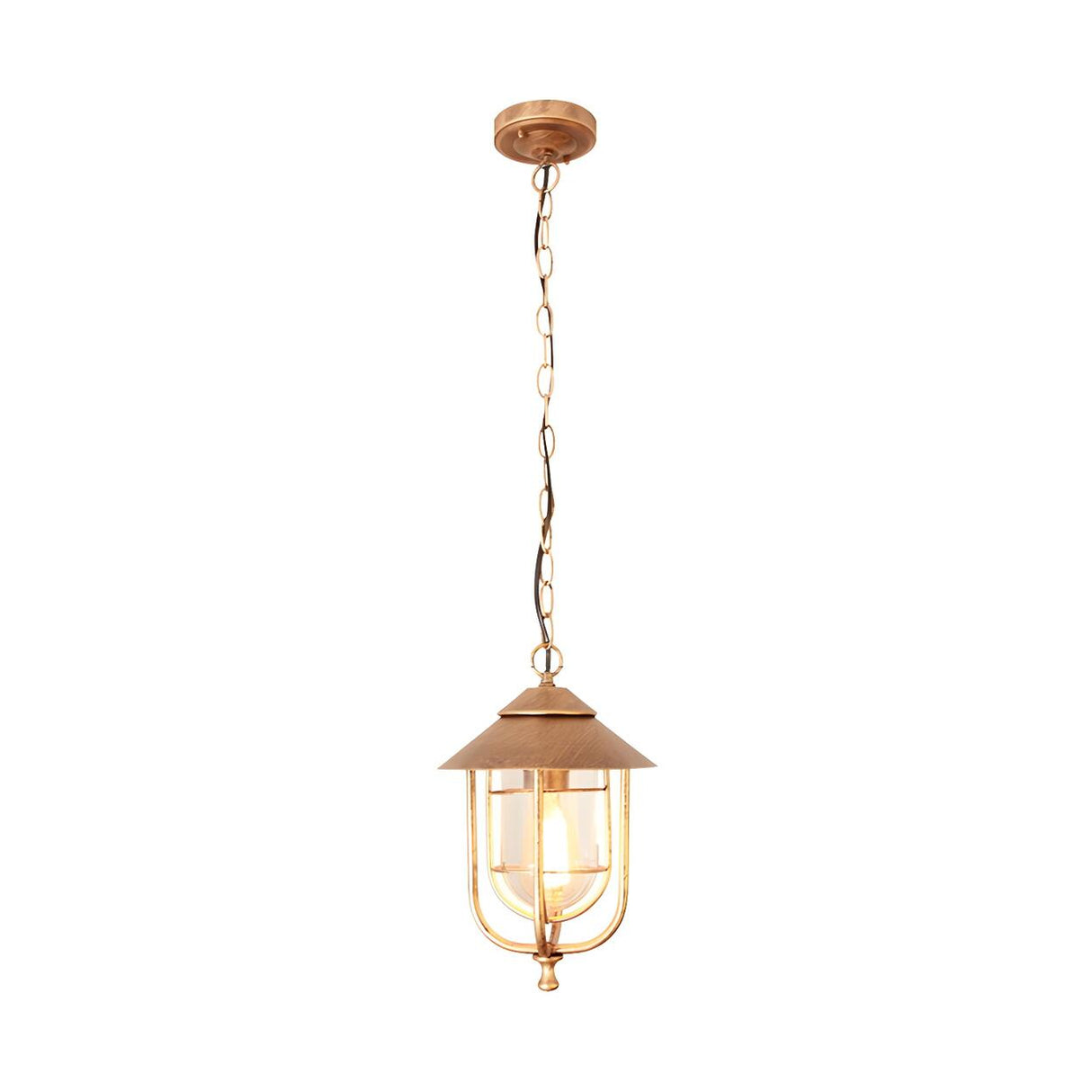 Vintage Industrial Lantern Outdoor Pendant Light Image - 9