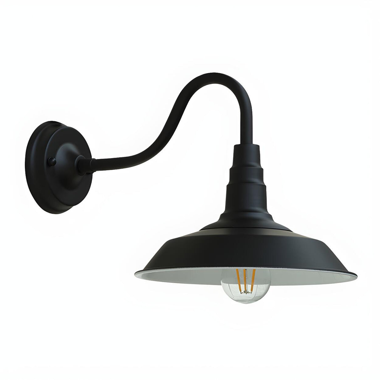 Vintage Industrial Outdoor Cone Metal Wall Sconce Image - 11