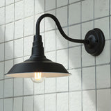 Vintage Industrial Outdoor Cone Metal Wall Sconce Image - 7
