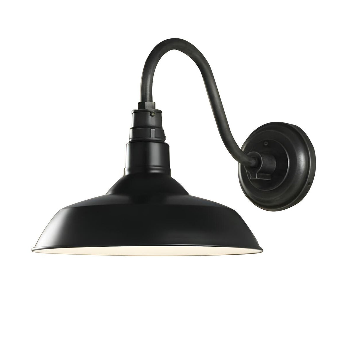 Vintage Industrial Outdoor Cone Metal Wall Sconce Image - 8