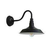 Vintage Industrial Outdoor Cone Metal Wall Sconce Image - 9
