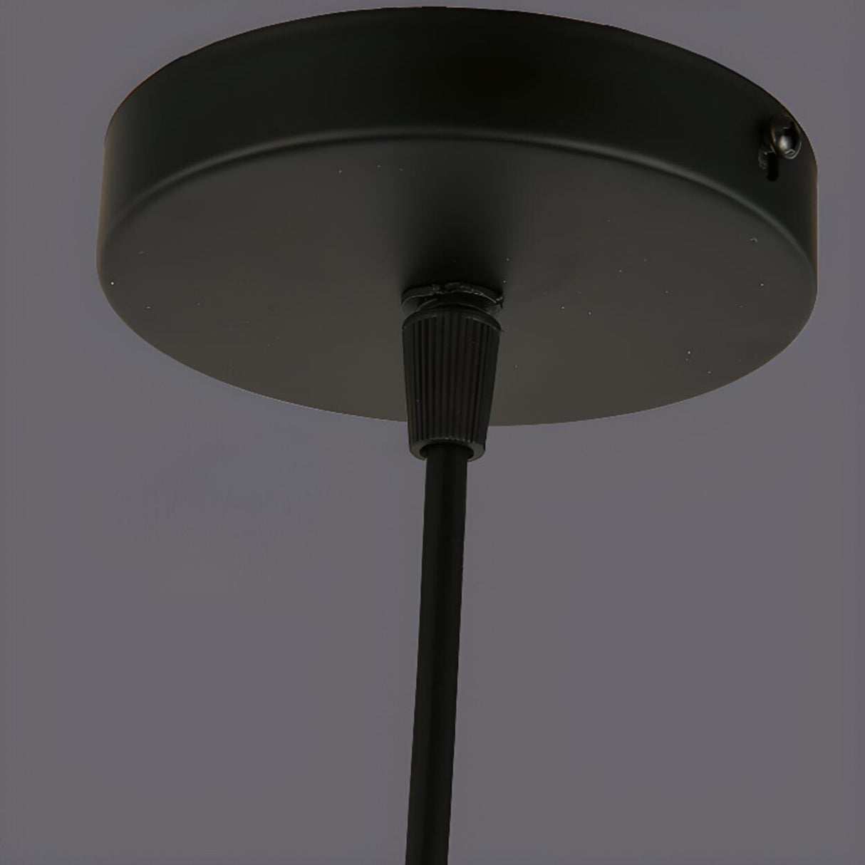 Vintage Industrial Round Matte Metal Pendant Light Image - 13