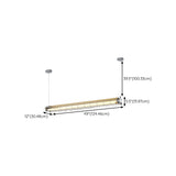 Vintage Industrial Strip Kitchen Island Pendant Light Image - 13
