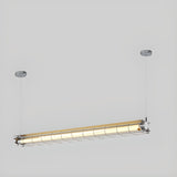 Vintage Industrial Strip Kitchen Island Pendant Light Image - 6