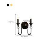 Vintage Black Candle Bulb LED Wall Sconce Light Image - 20