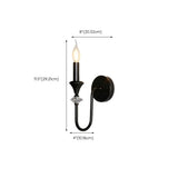 Vintage Black Candle Bulb LED Wall Sconce Light Image - 21