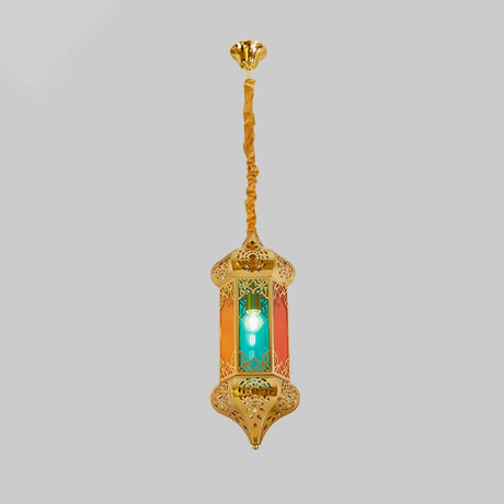 Vintage Moroccan Restaurant Colorful Lantern Pendant Light Image - 1
