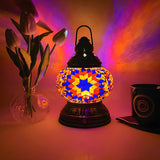 Vintage Moroccan Turkish Portable Glass Table Lamp Image - 12