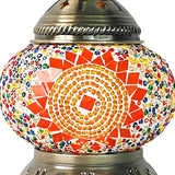 Vintage Moroccan Turkish Portable Glass Table Lamp Image - 15