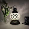 Vintage Moroccan Turkish Portable Glass Table Lamp Image - 2