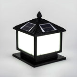 Vintage Oriental Solar Metal Outdoor Lantern Lamp Image - 10