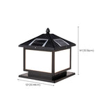 Vintage Oriental Solar Metal Outdoor Lantern Lamp Image - 22