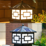 Vintage Oriental Solar Metal Outdoor Lantern Lamp Image - 7