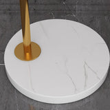 Vintage Pleated Shade Floor Lamp with Side Table Image - 11