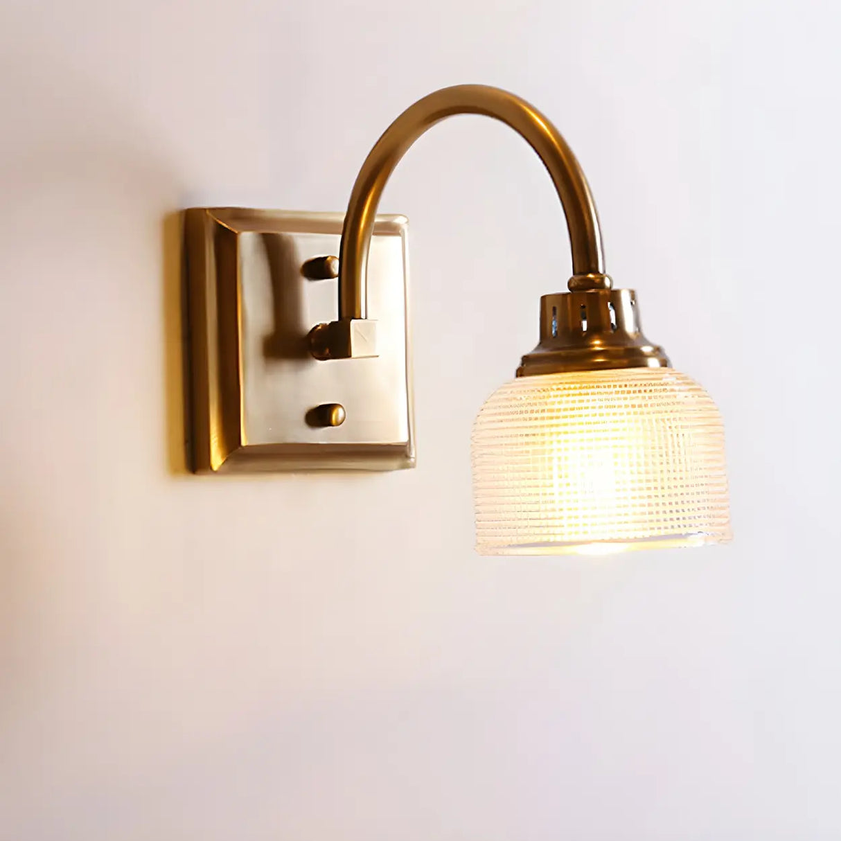 Vintage Prismatic Glass 2 Blubs Bathroom Vanity Light Image - 8