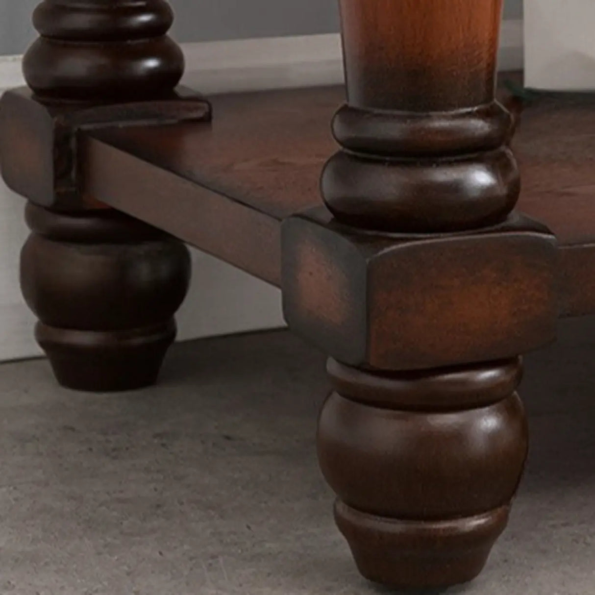 Vintage Rectangular Wooden Brown Storage Console Table Image - 13