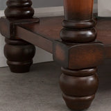 Vintage Rectangular Wooden Brown Storage Console Table Image - 13