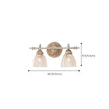 Vintage Rustic Clear Glass Vanity Light Fixture Image - 13