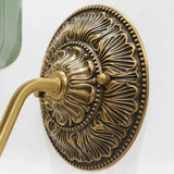 Vintage Shabby Chic Glass Steel Base Dimmable Wall Sconce Image - 13