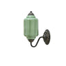Vintage Shabby Chic Glass Steel Base Dimmable Wall Sconce Image - 20