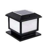 Vintage Simple Square Metal Outdoor Solar Garden Lamp Image - 2