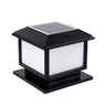 Vintage Simple Square Metal Outdoor Solar Garden Lamp Image - 2