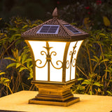 Vintage Solar Lantern Metal Outdoor Garden Table Lamp Image - 12