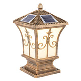 Vintage Solar Lantern Metal Outdoor Garden Table Lamp Image - 3