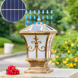 Vintage Solar Lantern Metal Outdoor Garden Table Lamp Image - 4