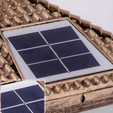 Vintage Solar Lantern Outdoor Garden Column Light Image - 6