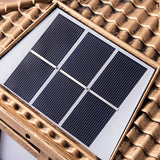 Vintage Solar-Powered Lantern Metal Outdoor Table Lamp Image - 8