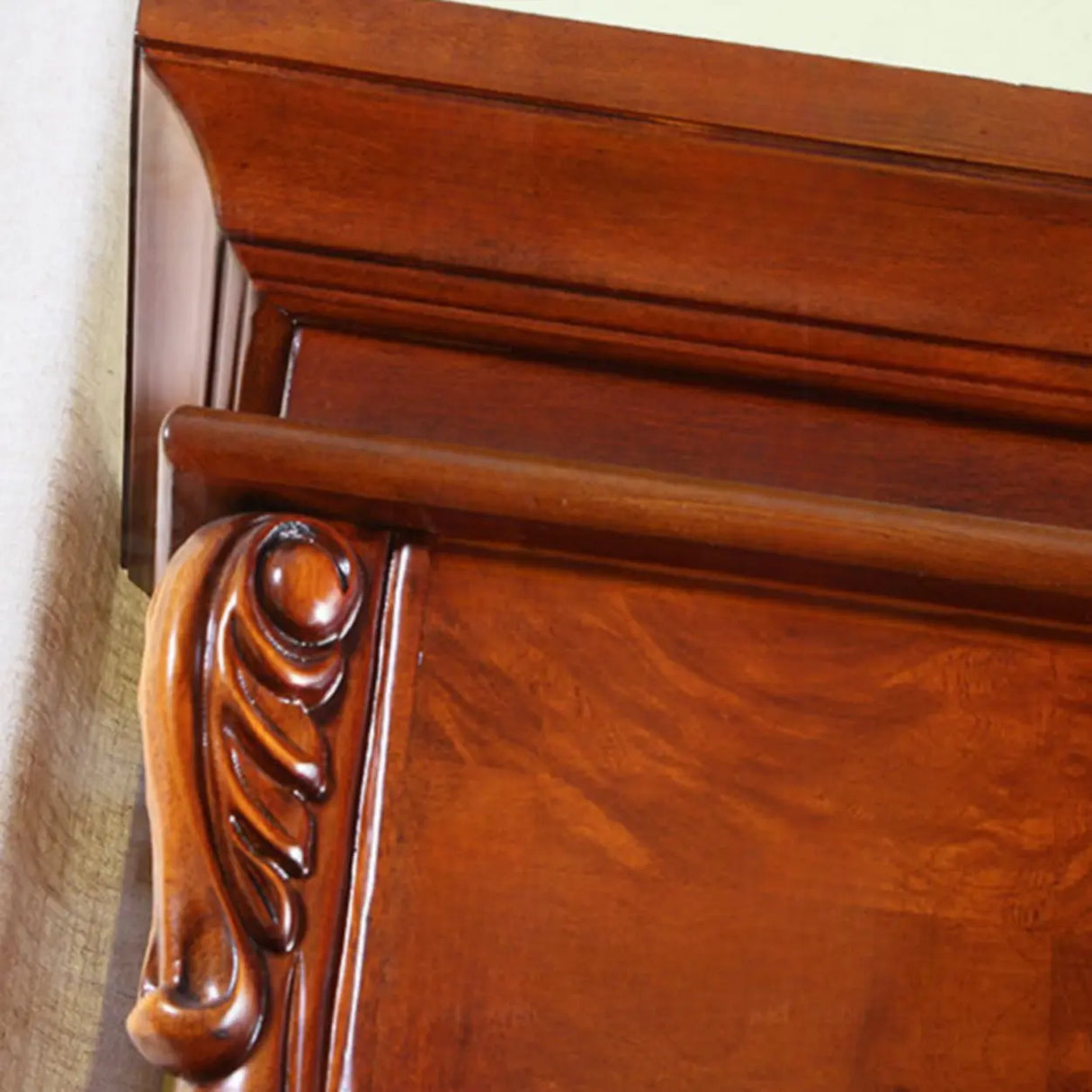 Vintage Solid Wood 2-Door Cabinet Organizer Bookcase Image - 10