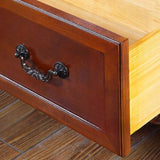 Vintage Solid Wood 2-Door Cabinet Organizer Bookcase Image - 9