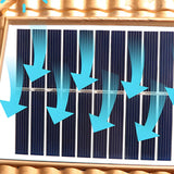 Vintage Square Chic Pattern Metal Solar Outdoor Lamp Image - 10