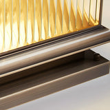Vintage Square Metal Solar Outdoor Glass Post Light Image - 6