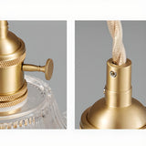 Vintage Transparent Glass Pendant Light Image - 22