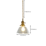 Vintage Transparent Glass Pendant Light Image - 25