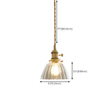 Vintage Transparent Glass Pendant Light Image - 26