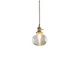 Vintage Transparent Glass Pendant Light Image - 5