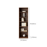 Vintage Vertical Glass Doors Timber Tall Bookcases Image - 16