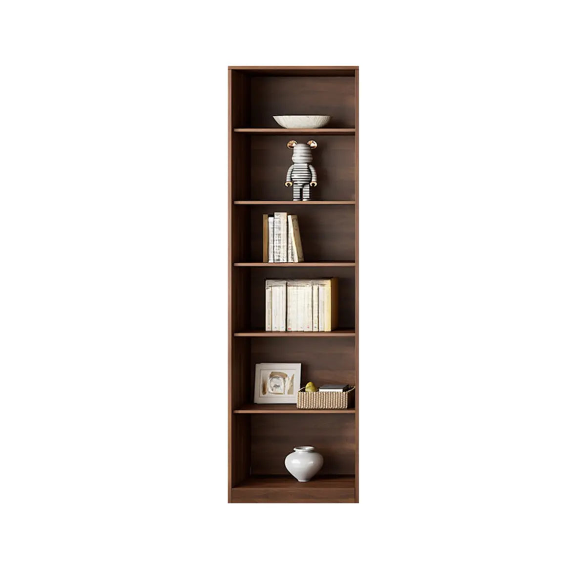 Vintage Vertical Glass Doors Timber Tall Bookcases Image - 3